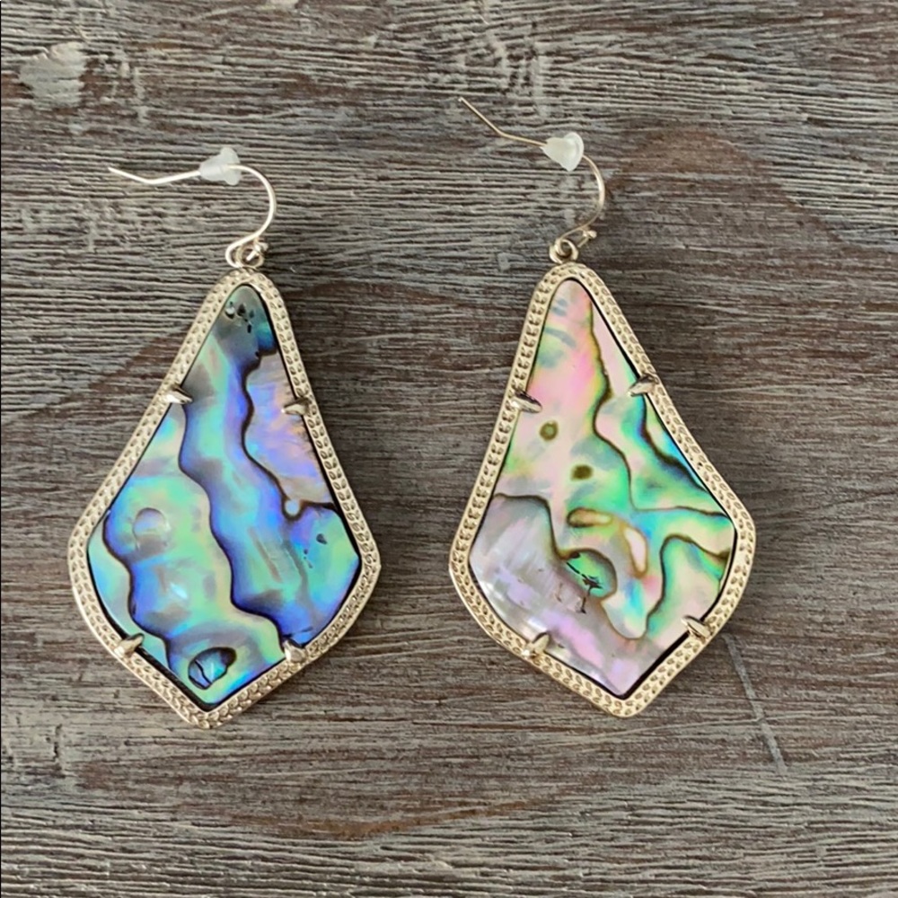 Kendra Scott abalone shell drop earrings